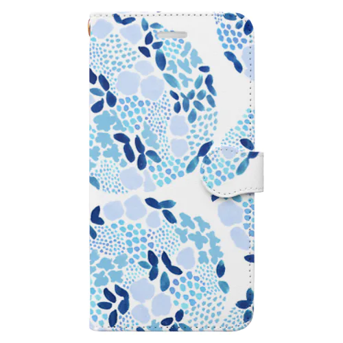 flower ball blue Book-Style Smartphone Case