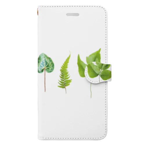 素敵な草木の舞 Book-Style Smartphone Case