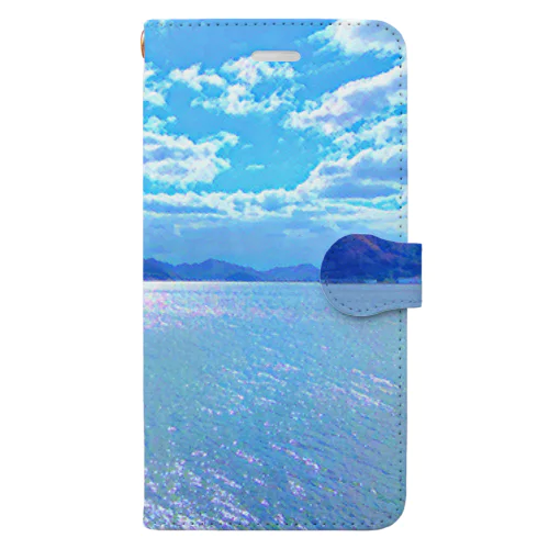 児島湖の風景(岡山県) Book-Style Smartphone Case