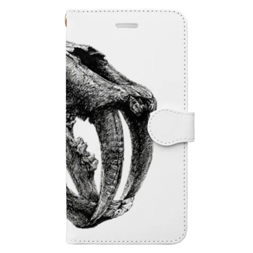 Smilodon(skull) Book-Style Smartphone Case