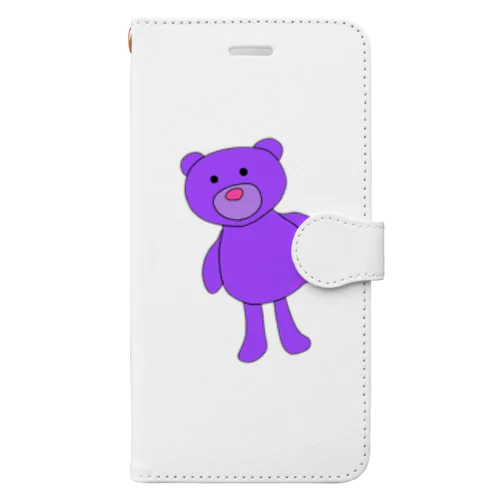紫くま Book-Style Smartphone Case