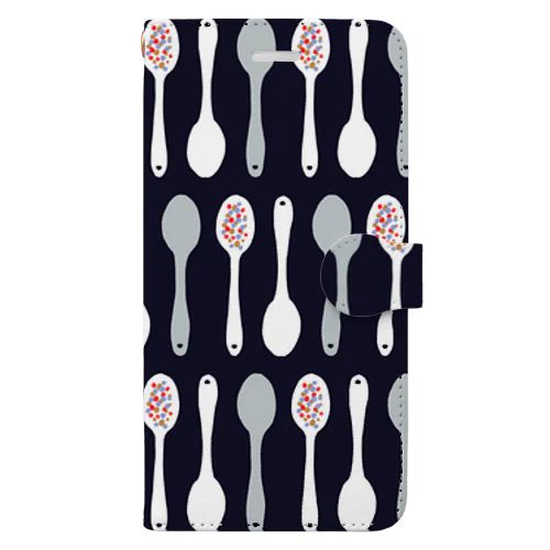 Spoon_black ver.  Book-Style Smartphone Case