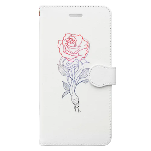 蛇と薔薇 Book-Style Smartphone Case