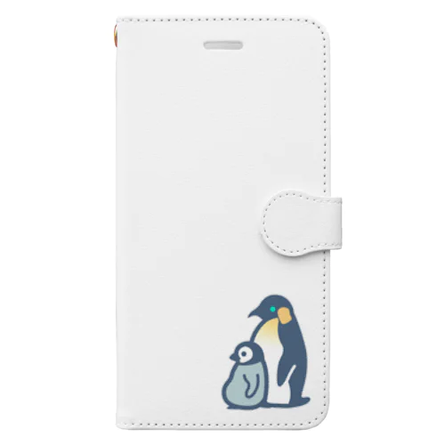 ぺんぎんのおやこ（カラー） Book-Style Smartphone Case