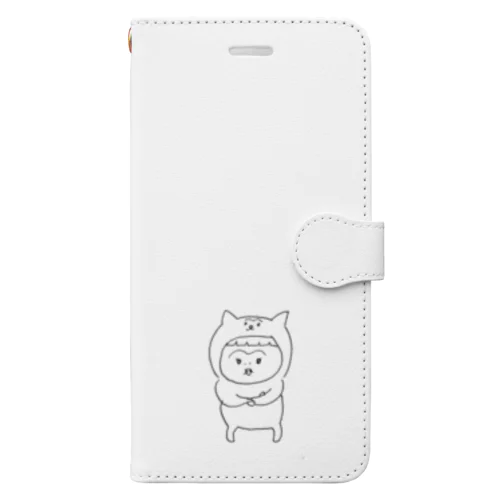 ねこのつなまゆ Book-Style Smartphone Case