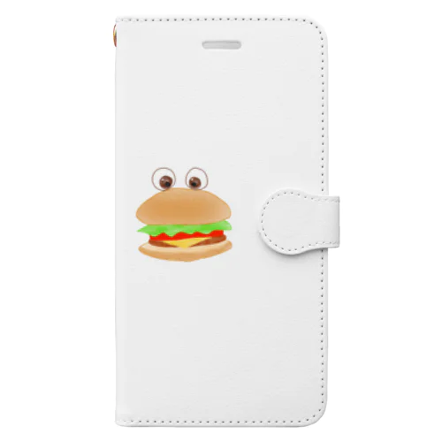 ハンバーガーくん 手帳型スマホケース