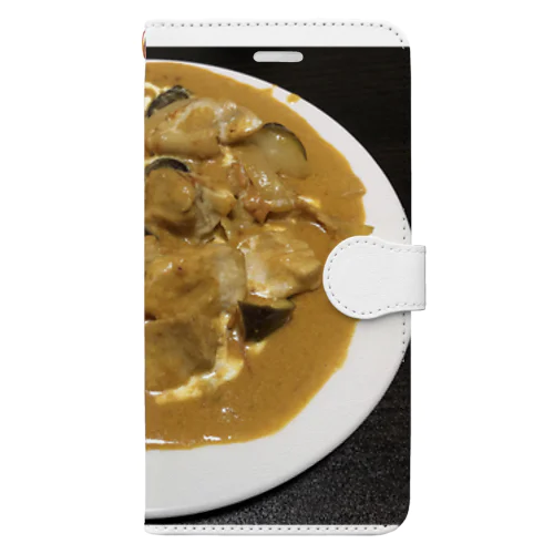 手作りバターチキンカレー 手帳型スマホケース