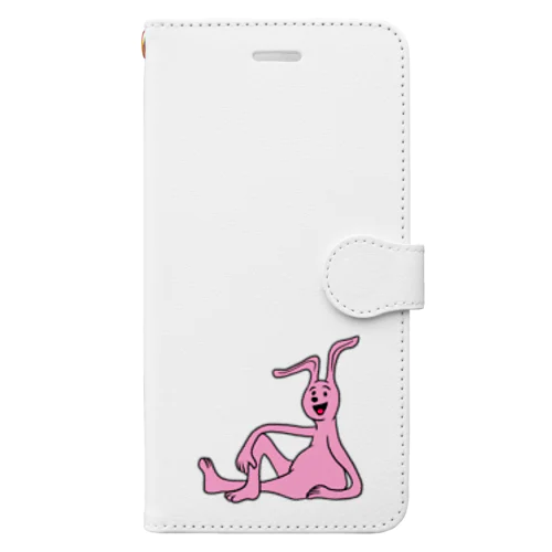 ふてぶてしいうさぎ Book-Style Smartphone Case