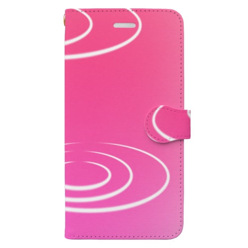 波紋〜桃〜 Book-Style Smartphone Case