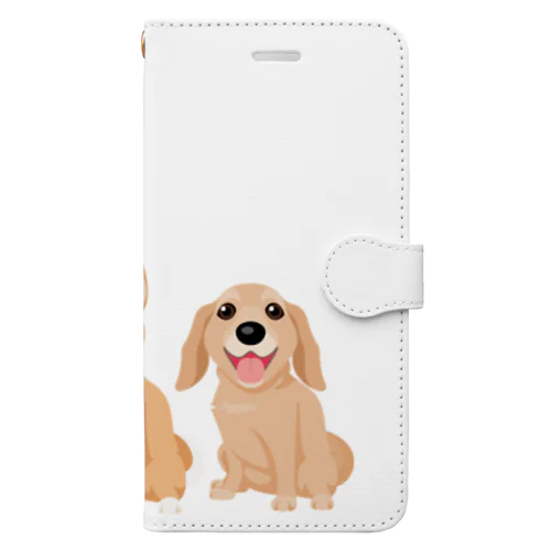 3匹の子犬 Book-Style Smartphone Case