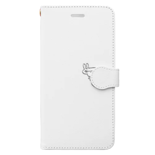 なーに言ってんだコイツって思ってるうさぎ Book-Style Smartphone Case