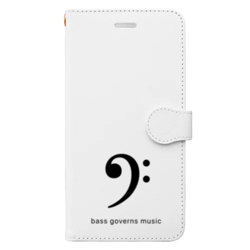 bass governs music 低音（ベース）が曲を決める Book-Style Smartphone Case