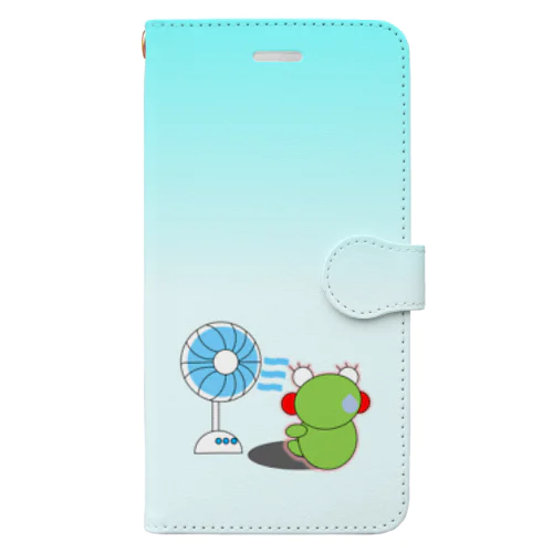 熱中症のかえるさん Book-Style Smartphone Case