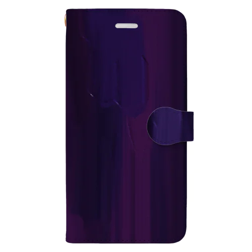 Burgundy紫 手帳型スマホケース