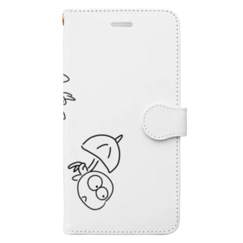 らっ傘おやじ Book-Style Smartphone Case