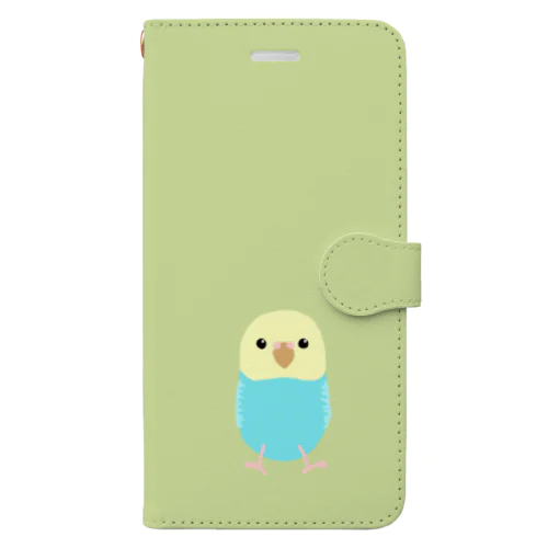 セキセイインコ 手帳型スマホケース