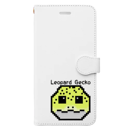 ドット絵レオパ Book-Style Smartphone Case