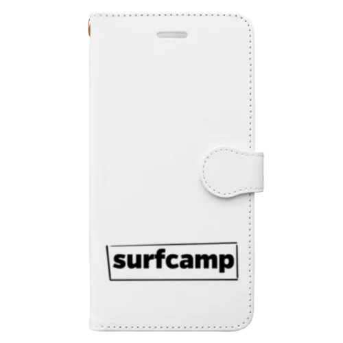 テキスト（surfcamp) 手帳型スマホケース