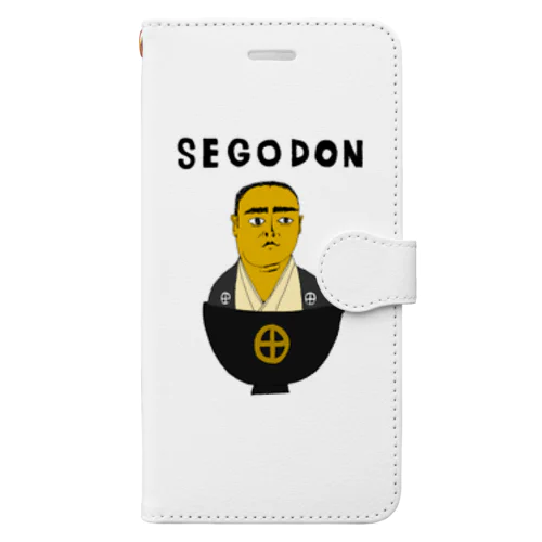 歴史デザイン「せごどん」（Tシャツ・パーカー・グッズ・ETC） Book-Style Smartphone Case