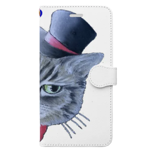 chat🐾gris 諭吉くん Book-Style Smartphone Case