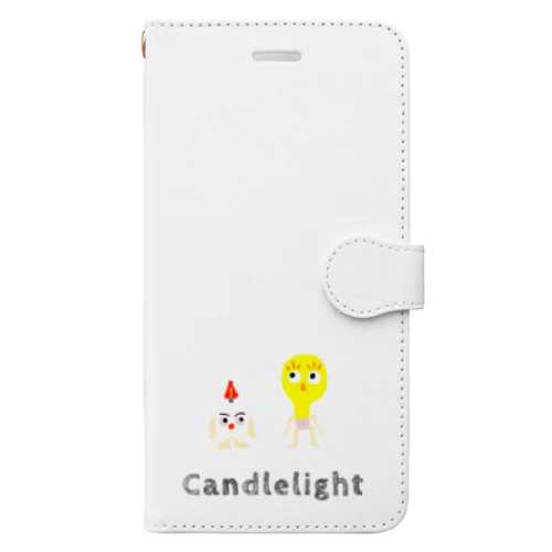 キャンドルくんとライトくん Book-Style Smartphone Case