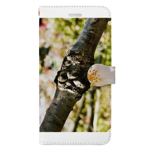 桜と枝 Book-Style Smartphone Case