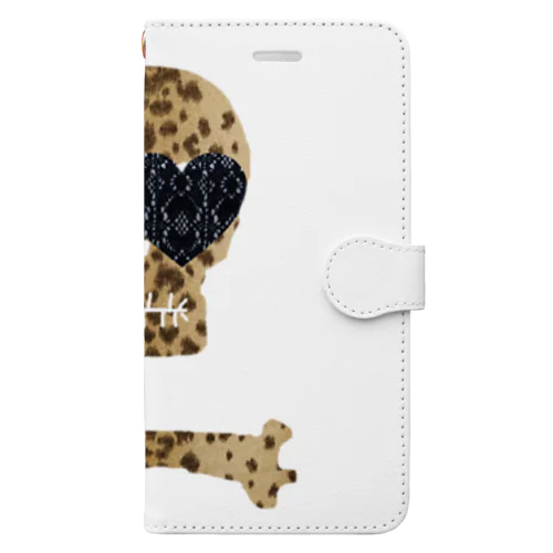 骸骨💀レース眼帯 Book-Style Smartphone Case