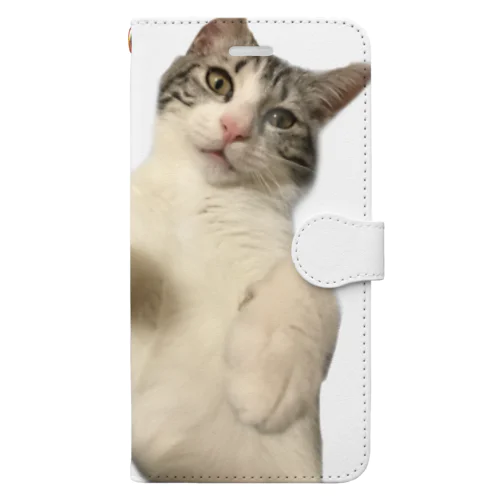 猫パンチ Book-Style Smartphone Case
