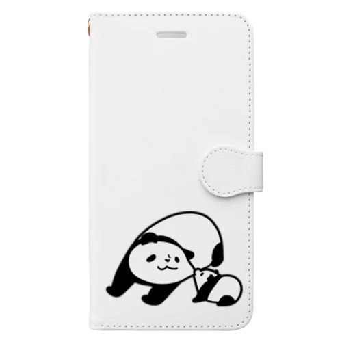 母パンダのびる Book-Style Smartphone Case