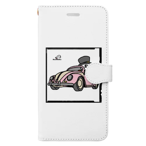 ワーゲンとダックスフンド Book-Style Smartphone Case