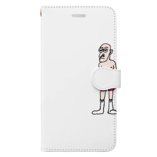 ｷｬｰｰｰｯｯ！！！ﾍﾝﾀｧ〜〜ｲ!!!パンイチおじさんスマホケース Book-Style Smartphone Case