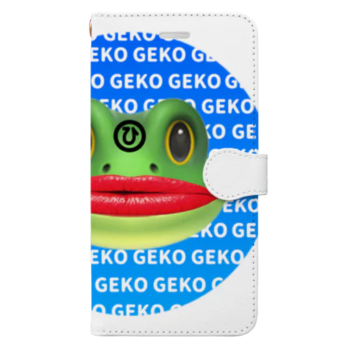 GEKO ブルー 手帳型スマホケース