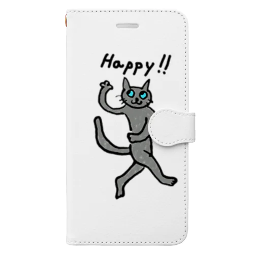 ハッピーキャット Book-Style Smartphone Case