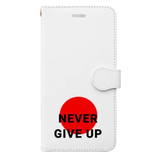 応援 ネバーギブアップ Book-Style Smartphone Case