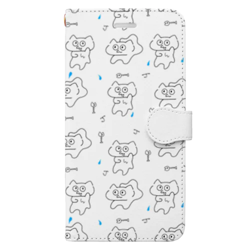 ほねほねじゅるねこ Book-Style Smartphone Case