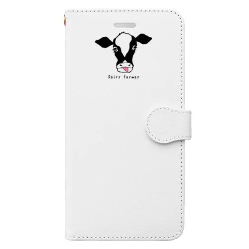 牛さんグッズ🐄 Dairy farmer Book-Style Smartphone Case