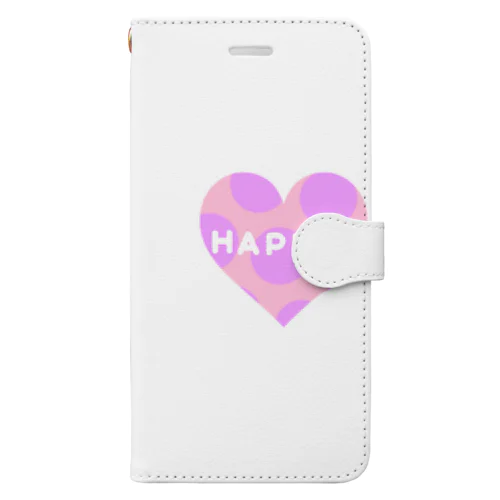 HAPPYドットハート❤︎ Book-Style Smartphone Case