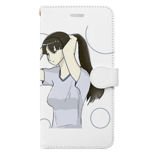 髪を結う人 Book-Style Smartphone Case