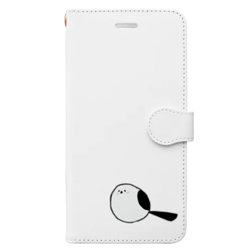 ゆるい鳥 ー 01.シマエナガ Book-Style Smartphone Case