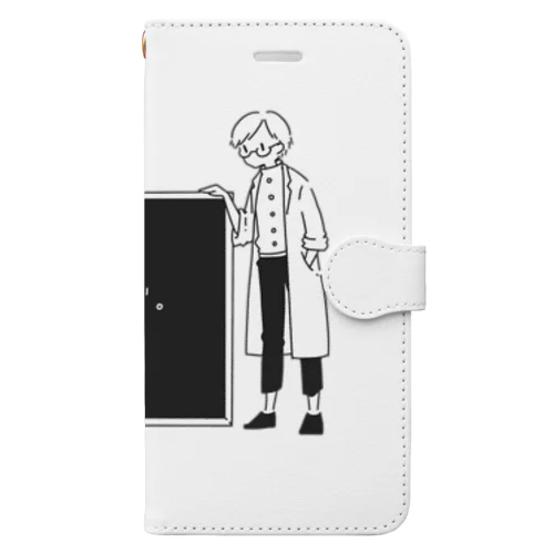 白衣のひと「残業しない」 Book-Style Smartphone Case