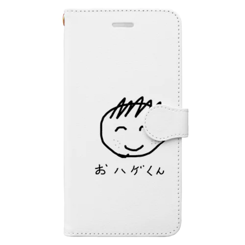 おハゲくん 手帳型スマホケース