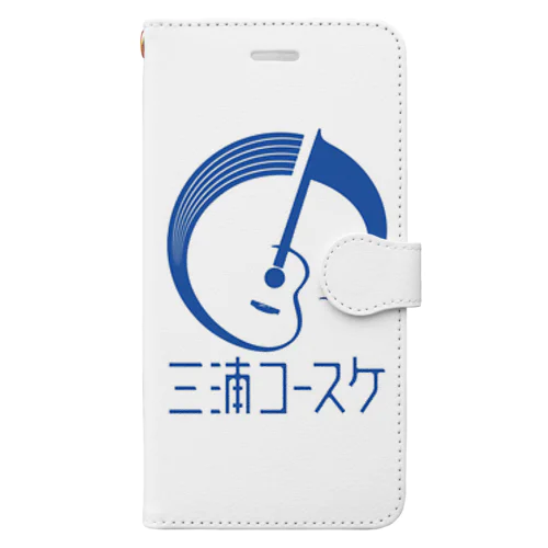 三浦コースケブルーロゴグッズ Book-Style Smartphone Case