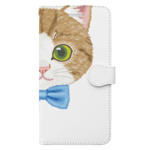 ねこちゃん（キジ白） Book-Style Smartphone Case