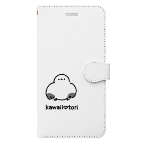 kawaii♥tori(シマエナガ) 手帳型スマホケース