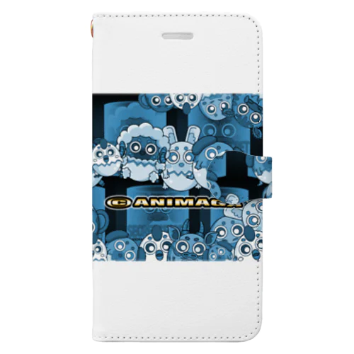 ANIMAGA （ブルー配置） Book-Style Smartphone Case