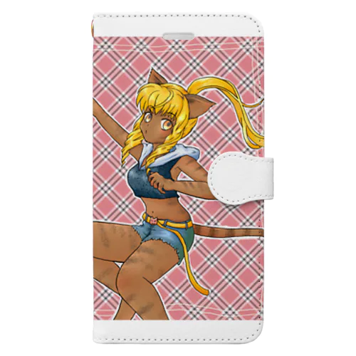 猫娘サマージャンプ☆ Book-Style Smartphone Case