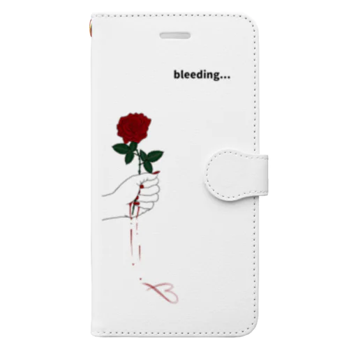 Bleeding　スマホケース 手帳型スマホケース