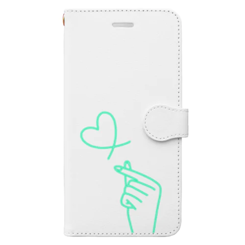 mint green lover Book-Style Smartphone Case