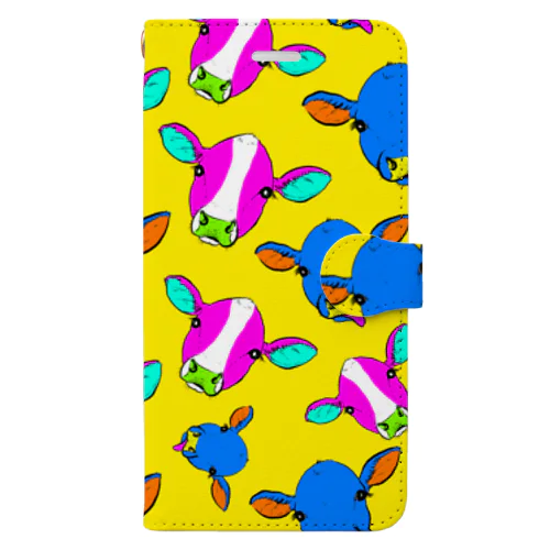 サイケデリック子牛ちゃん Book-Style Smartphone Case