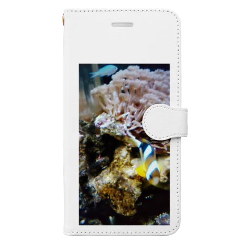 水の生き物 Book-Style Smartphone Case